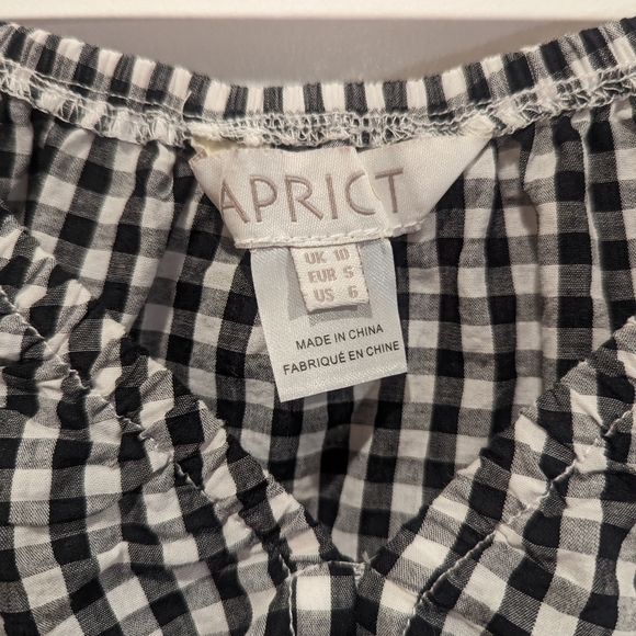 Apricot Gingham Top - Picture 5 of 5